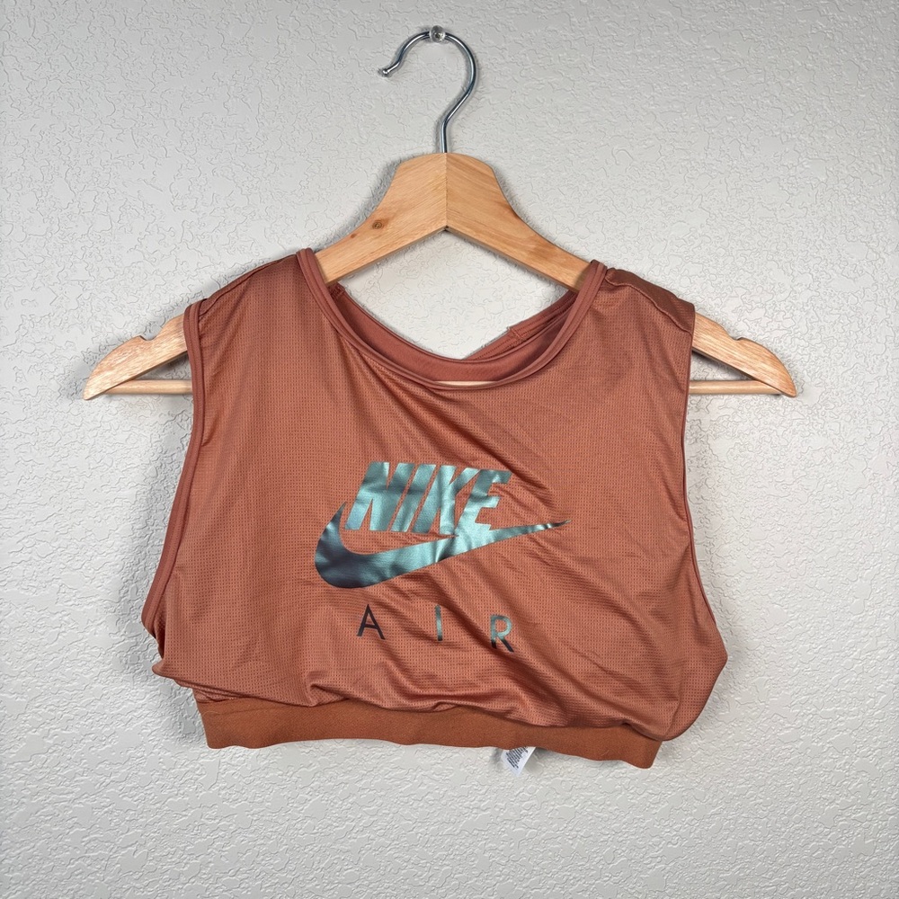 Nike Brown Sleeveless Graphic Muscle Tee